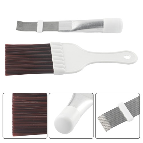 A/C Fin Comb Repair Tool Cleaner Fin Repair Tool Stainless Steel 2PCS ABS - Picture 3 of 18