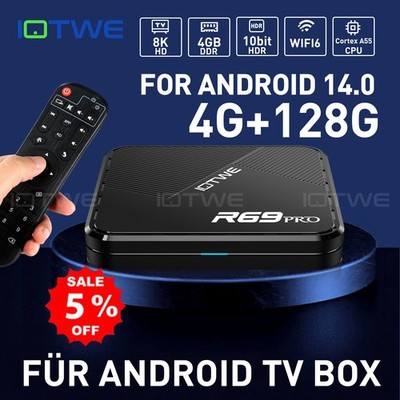 2026 Android14 Smart TV BOX WIFI6 32/64/128GB Netzwerk Media Player Octa Core DE