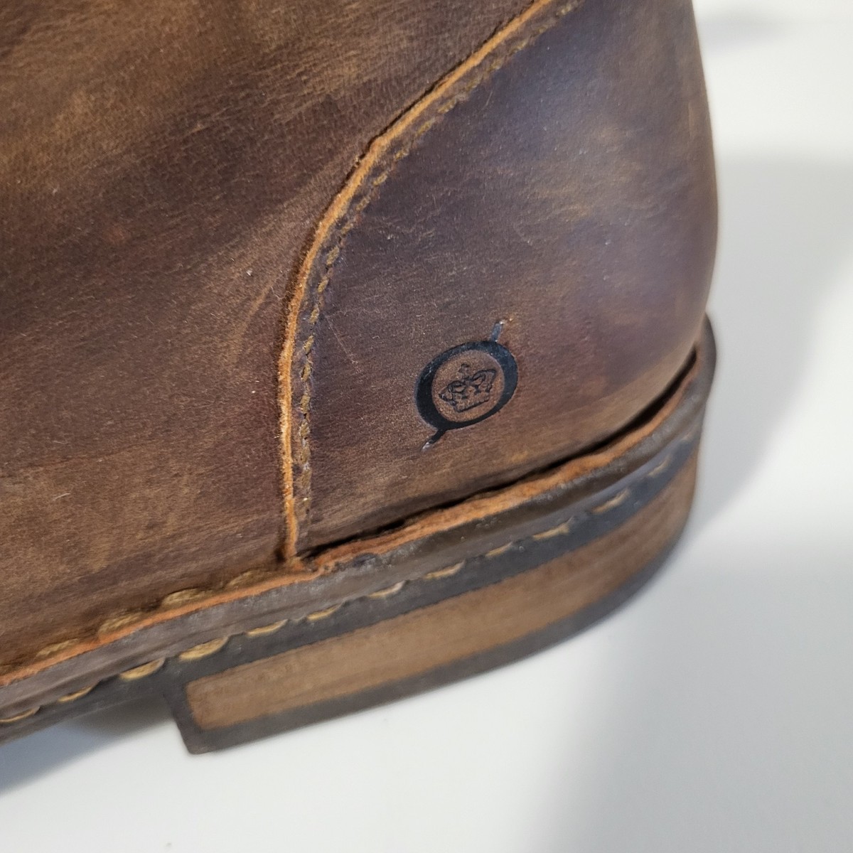 Born Harrison Men\'s Leather Casual Distressed Chukka Boot Sz 14M Brown Pre-owned Børn  main image 4