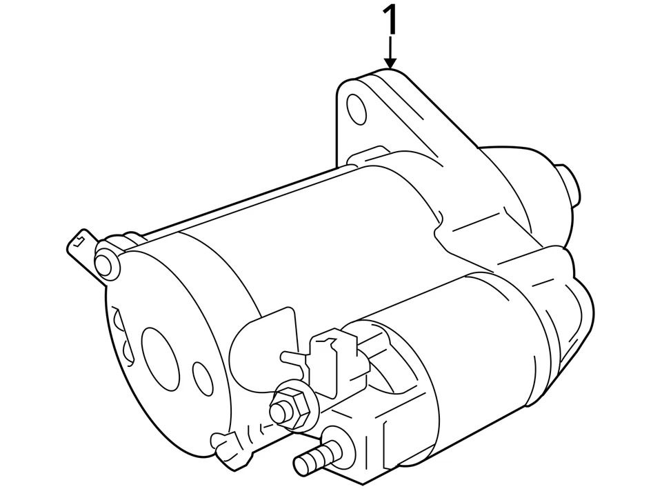 Starter Motor 1.6kw Fits 10-19 TUNDRA 2174530 Foto 4 de 4