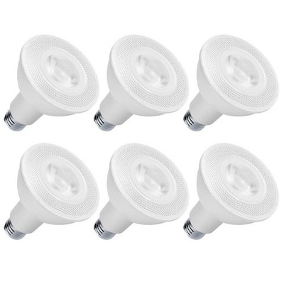 PAR30 LED Long Neck Bulbs 12W 5000K Daylight Spot Light E26 Dimmable 6-Pack