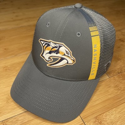 Fanatics Pro Nashville Predators Gray Steel Speed Performance Mesh Snapback Hat