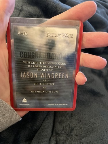 Jason Wingreen Rittenhouse Twilight Zone Serie 4 Autogrammkarte Auto A76 - Bild 2 von 3