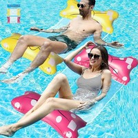 WasserhäNgematte Wasserliege Pool Luftmatratze 4-In-1 Aufblasbar