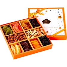 Cerez Pazari Dried Fruit and Nuts Gift Basket, Gourmet Holiday Gift Box Varie...
