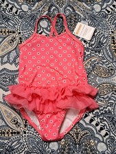 NWT GYMBOREE GIRLS SIZE 12-18 MONTHS PINK TUTU SWIMSUIT BATHING SUIT
