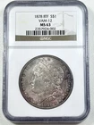 1878-P $1 Morgan Dollar 8TF VAM-12 NGC MS63 8 TAIL FEATHER 90% Silver US Coin