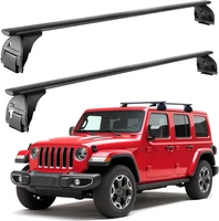 Lockable Roof Rack Cross Bars Compatible for Jeep Wrangler JK JL Gladiator JT 20