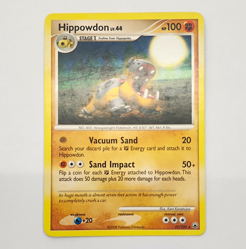 Pokemon TCG Hippowdon 21/100 Majestic Dawn English Reg Rare HP100 Unlimited MP