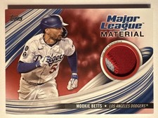 2023 Topps Update #MLM-MB Mookie Betts Major League Material PATCH RED #01/25!