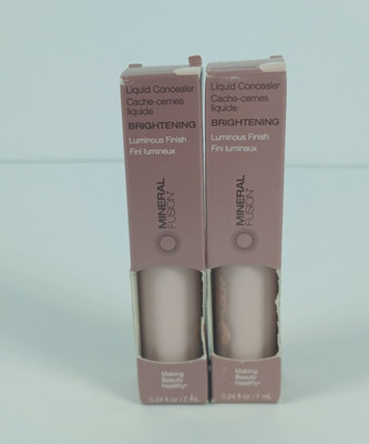 2 QTY MINERAL FUSION LIQUID CONCEALER MEDIUM OLIVE 024 FL OZ EACH
