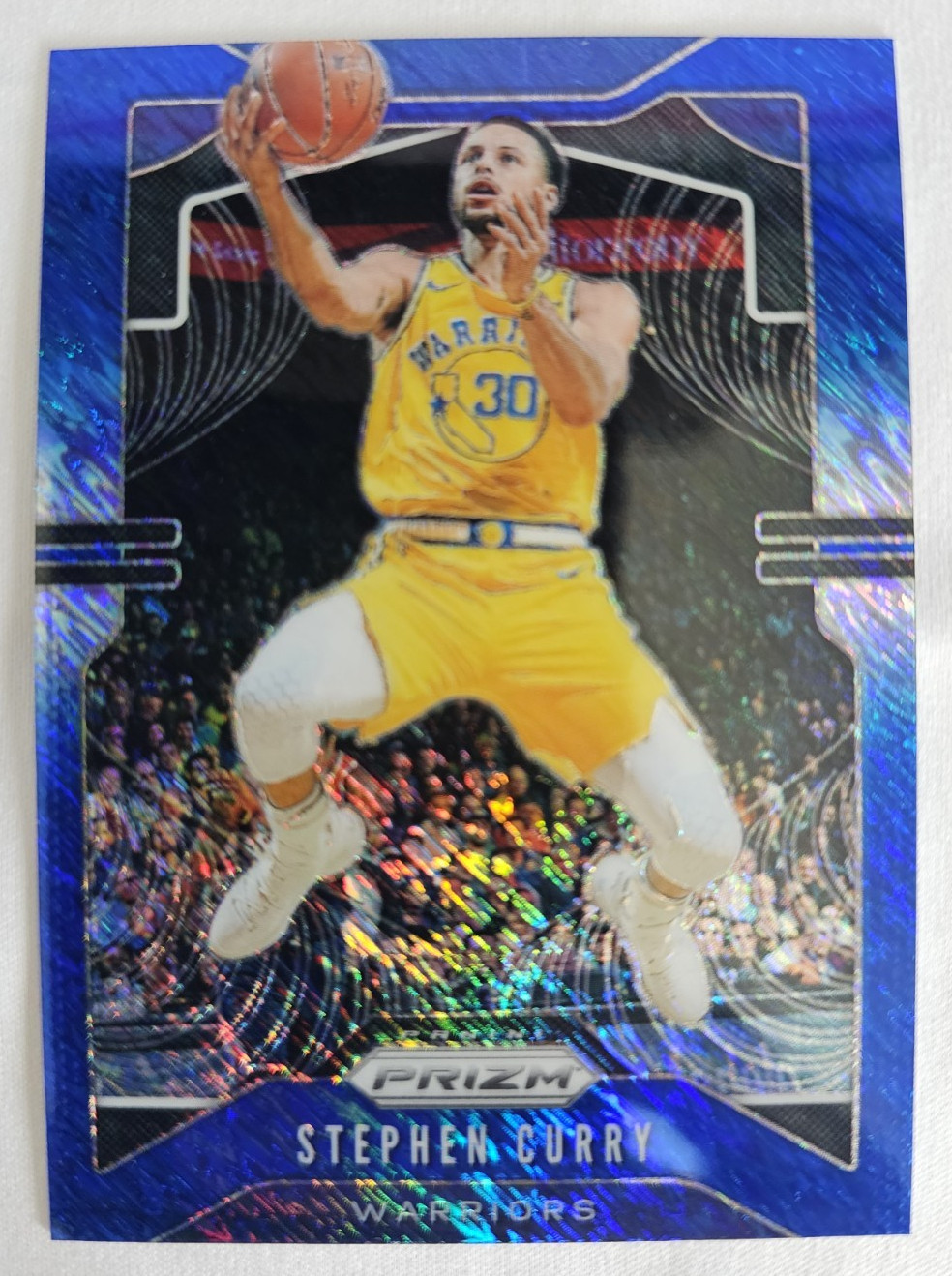 2019 Panini Prizm #98 Stephen Curry FOTL Blue Shimmer SSP Rare