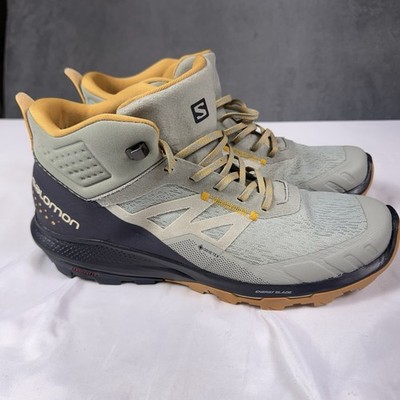 Salomon GoreTex Shoes Womens 12 Outpulse Mid 415938 Hiking Energy Blade Contra