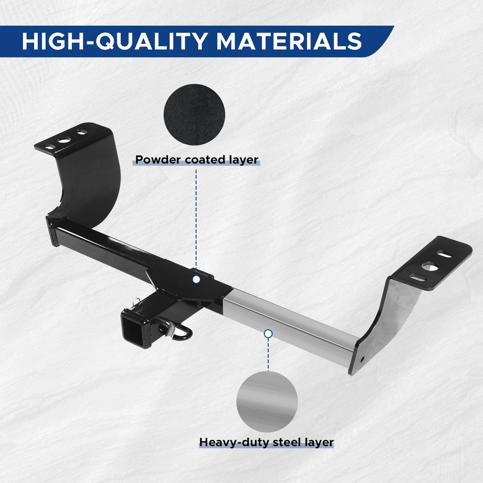 Trailer Hitch Receiver Black Assembly Fit for 2006-2022 Dodge Charger Class III Foto 2 de 4