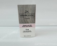 Wella Color Charm T14 Pale Ash Blonde Permanent Liquid Hair Toner 1.4 fl oz