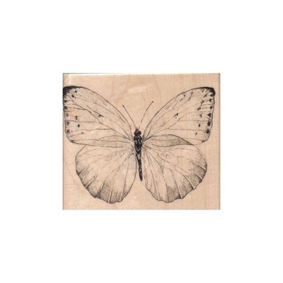 Butterfly Gossamer/Large 4 1/4 X 3 1/2'' Rubber Stamp, Butterfly Stamp, Insect