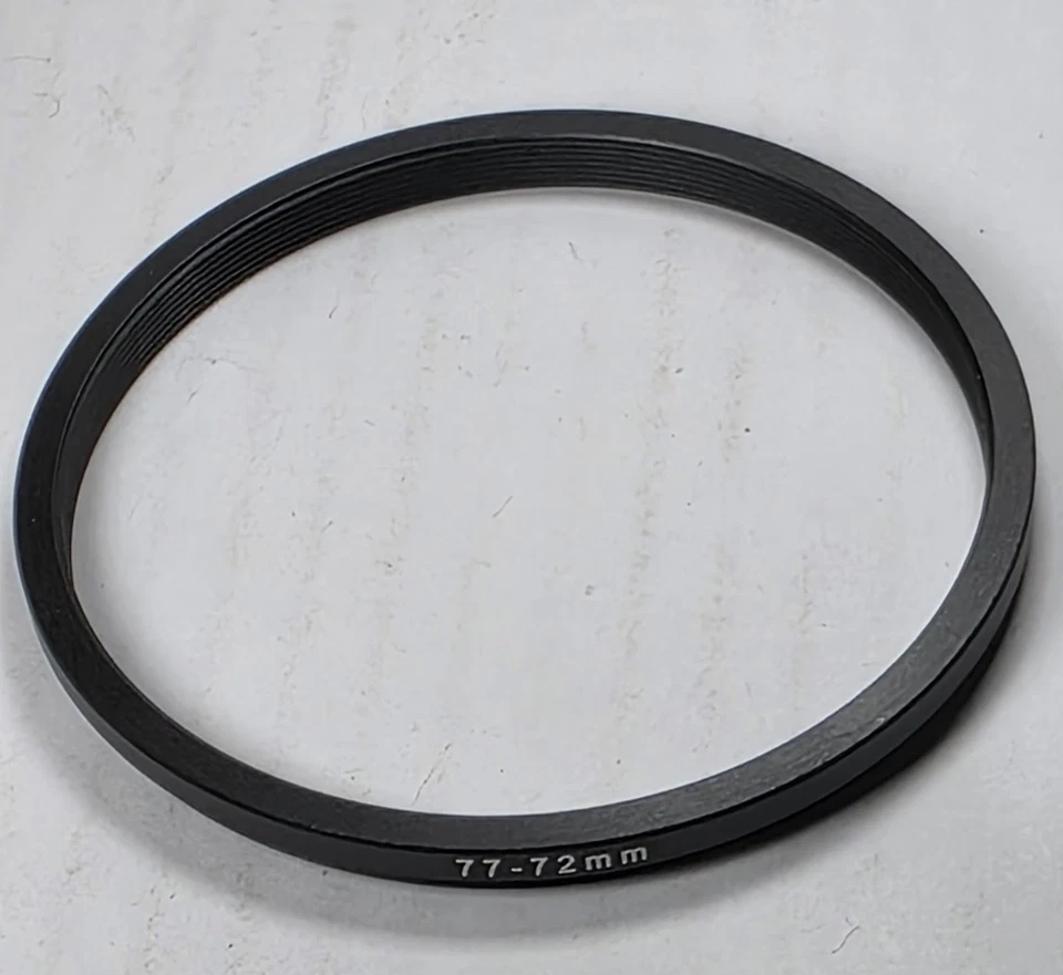 77-72mm Step-Down Ring Metal Stepping 77mm Lens to 72mm Filter 77mm-72mm 77-72 - Image 3 of 4