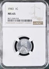 1943 1C  Lincoln Wheat One Cent NGC MS65   8671268-018