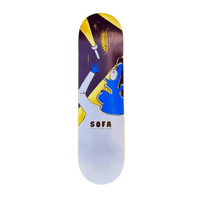 Planche de skate 8.375 Sofa Skateboards - Deck jaune série Fear-3