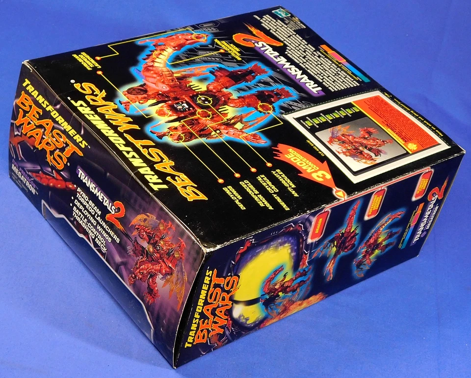 TRANSFORMERS BEAST WARS TRANSMETALS 2 MEGATRON DRAGON 1999 SEALED - Image 4 of 4