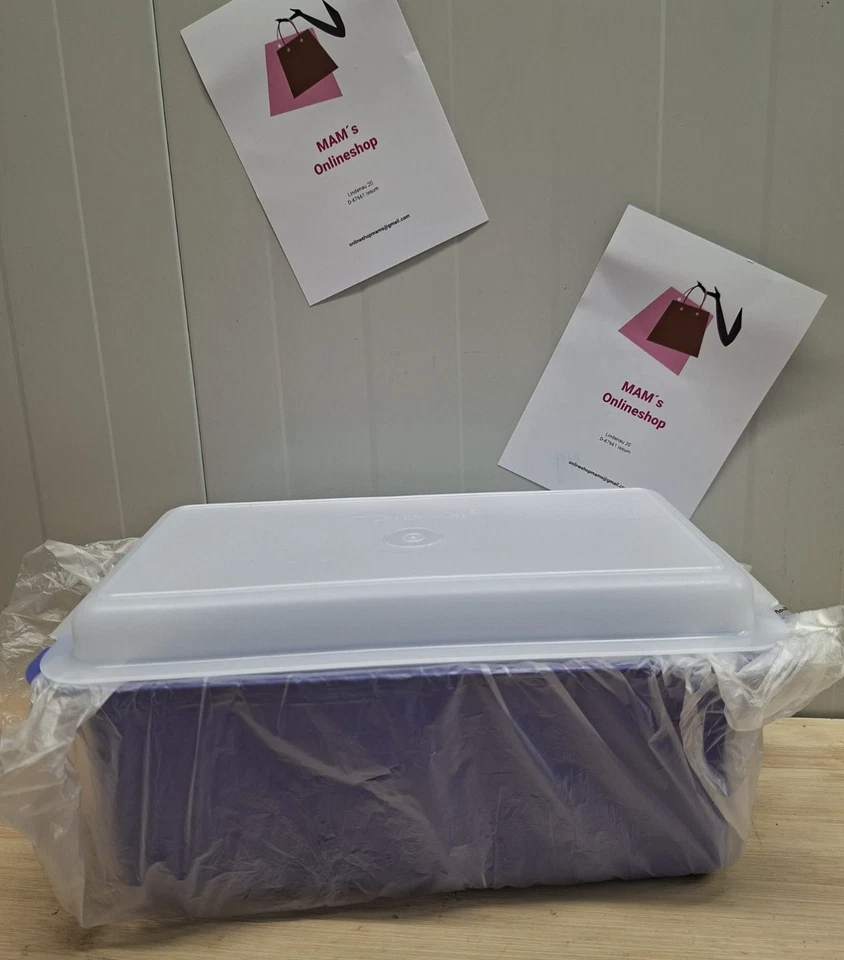 Tupperware Brot- / Kuchenbehälter  lila mit Frischedeckel - Bild 1 von 1