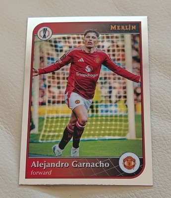 TOPPS CHROME MERLIN 24/25 ALEJANDRO GARNACHO MANCHESTER UNITED NR 191 UCC CARD