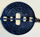 Griswold Cast Iron 6" Reversible Caste Iron Stove Damper - Erie, PA.
