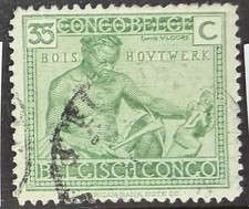 BELGIUM CONGO 1923 1926 SG125 SG152 FINE USED CAT £16.50