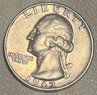 1962-D Washington Quarter 90% Silver Denver