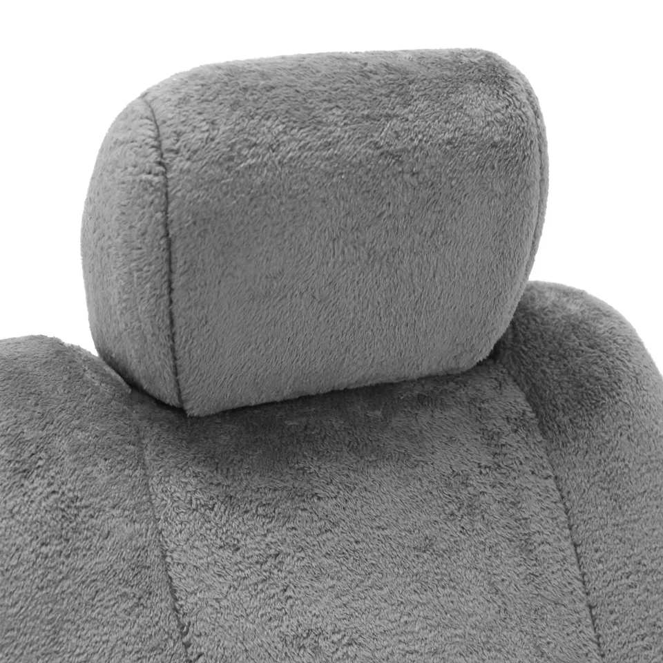 For GMC Yukon 95-97 Coverking Snuggleplush 1st Row Custom Gray Seat Covers Foto 2 de 4