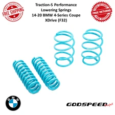 Godspeed Traction-S Performance Lowering Springs Fits 14-20 BMW 4-Series Coupe