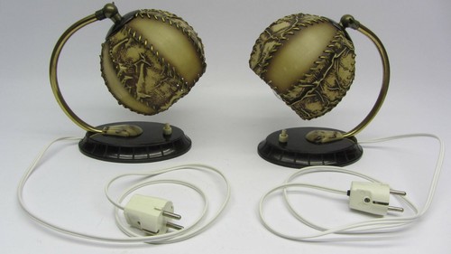 Set Tischlampe Wandlampe Hängelampe Deckenlampe Bakelit mid century '50erJ - Picture 9 of 12