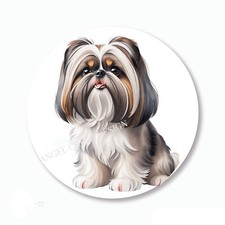 Stunning ShihTzu Dog Scrapbook Stickers Envelope Seals Favors Labels