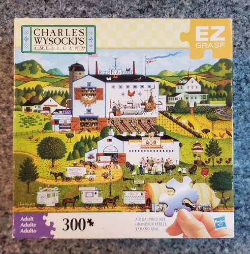 HTF Milton Bradley Charles Wysocki SUNNYSIDE UP 300 piece puzzle COMPLETE