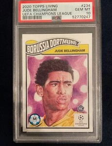 2020 Topps Living legends UCL ROOKIE #234 PSA 10 Jude Bellingham pop 351