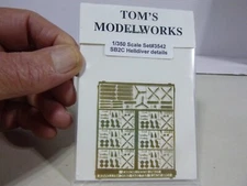1/350 AIRCRAFT MODEL KIT -PHOTO ETCH PARTS FOR SB2C HELL DIVER  FOR 6 AIRPLANES