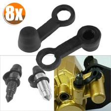 8pcs 8mm Rubber Brake Caliper Bleed Nipple Screw Dust Caps Cover Car Accessories