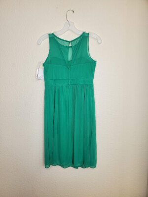 green emerald velvet dress Dark Green Knee Length Little Girls Party Dresses,Satin and Tulle Junior Bridesmaid Dress,JB00077, J10 / Red main image 1