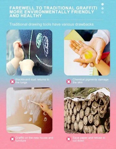 8.5" Electronic Digital LCD Writing Tablet Drawing Board Graphics Kids Gift Toys - Picture 15 of 16