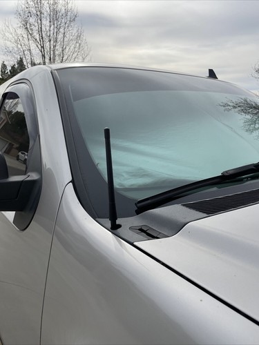 7" Short Black Antenna Mast Radio AM/FM for CHEVY SILVERADO 2006-2025 Brand New - Picture 9 of 24