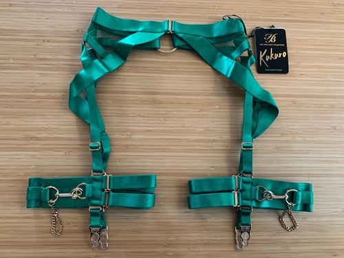 Miel Birdette Kukuro Jade Tirantes Talla Pequeña Sexy Nuevo Con Etiqueta - Imagen 2 de 18