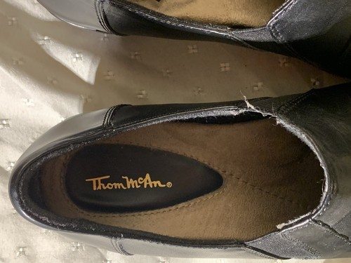 Zapatos sin cordones de cuero negro para mujer Thom McAn Deidre talla 8M - Imagen 9 de 9