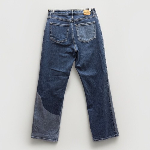Hollister Jeans Women 11 30x31 Ultra High Rise Dad Wavy Patchwork California Y2K - Picture 3 of 8