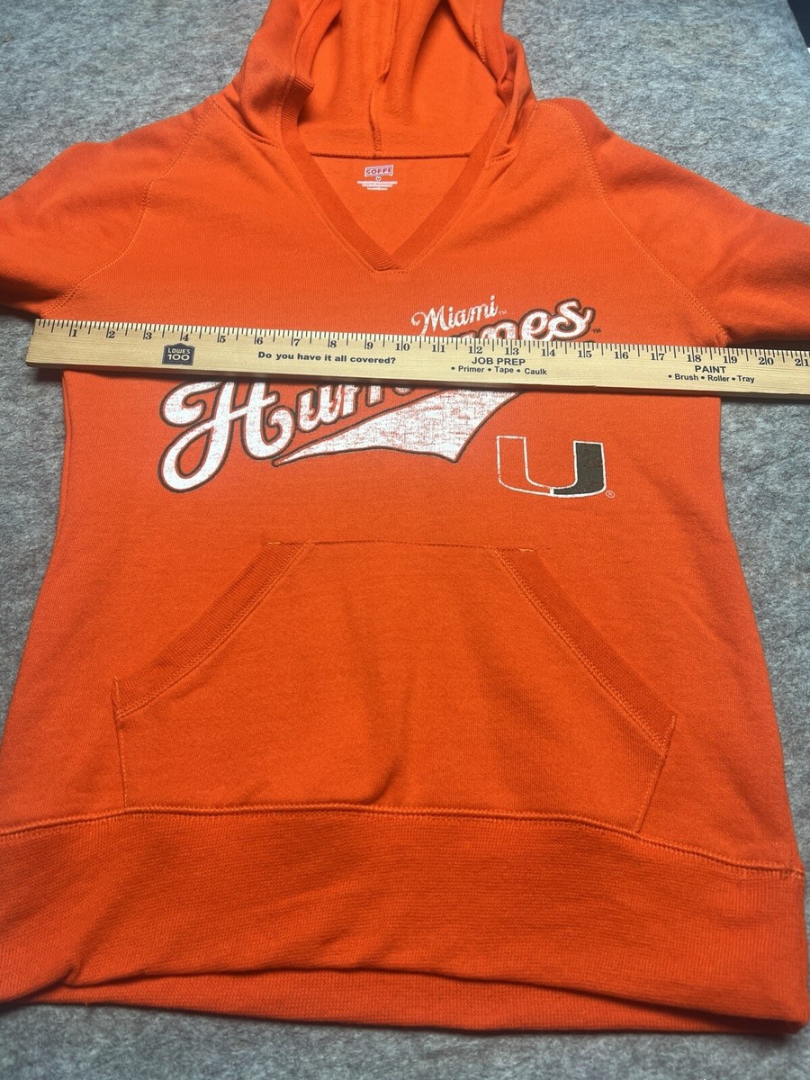 NWT Miami Hurricanes Orange Jacket Hoodie Women's Medium M