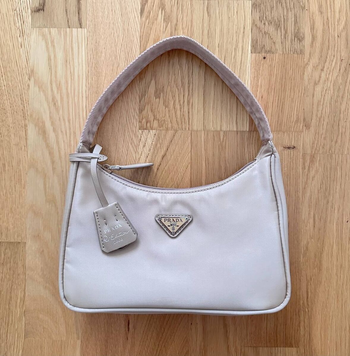Vintage Prada Re-Edition 2000 Nylon Shoulder Mini Bag Logo Vintage Prada Re-Edition 2000 Nylon Shoulder Mini Bag Logo