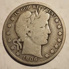 1906 **D** BARBER HALF DOLLAR ***NICE COIN!***  FREE SHIPPING! X8165