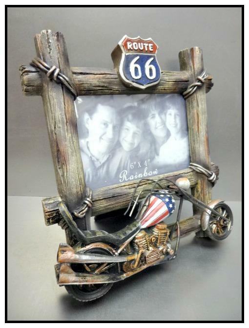 Biker Motorcycle Easy Rider Chopper Route 66 Picture Photo 6x4" Frame Decor Gift
