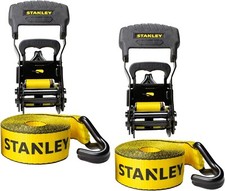 2 Pk Retractable Heavy Duty Ratchet Cargo Tie Down Straps Set For Trailer Pickup