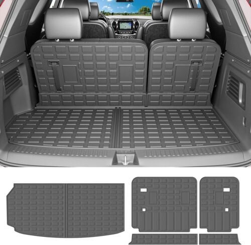 For 2024 2025 Chevy Traverse 7&8 Seats Floor Mats Cargo Mat Backrest Cargo Liner - Picture 19 of 24