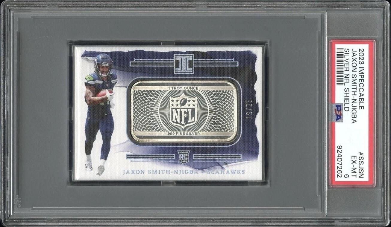 Jaxon Smith-Njigba Panini Impeccable Silver NFL Shield #SSJSN Base